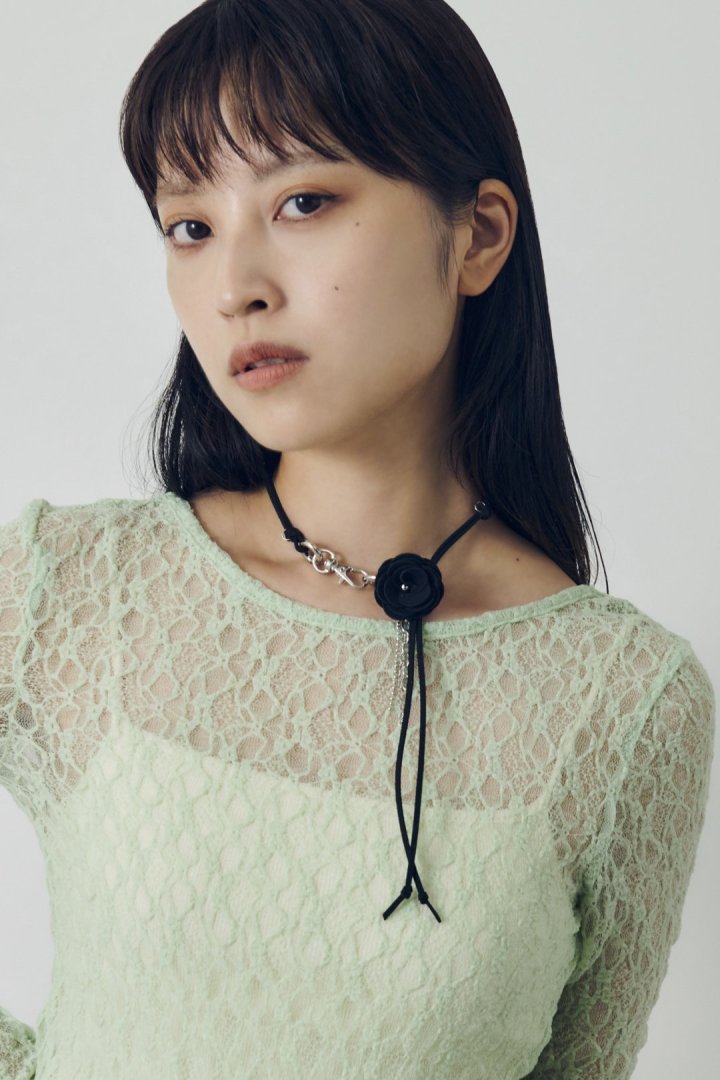 スエード ローズ ミックス チェーン チョーカー – GOLDY Onlinestore