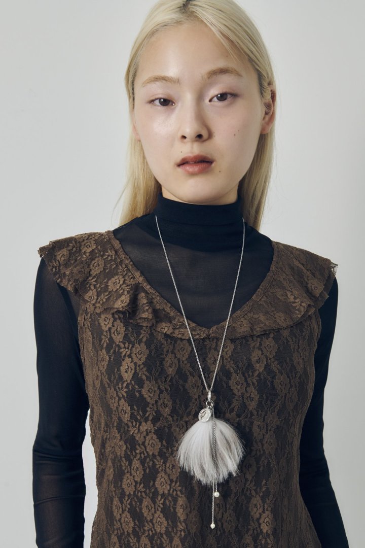 ヴィンテージ シック フォックス ファー ネックレス