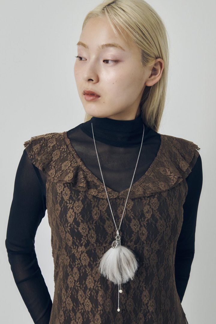 ヴィンテージ シック フォックス ファー ネックレス