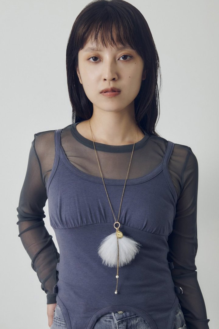 ヴィンテージ シック フォックス ファー ネックレス