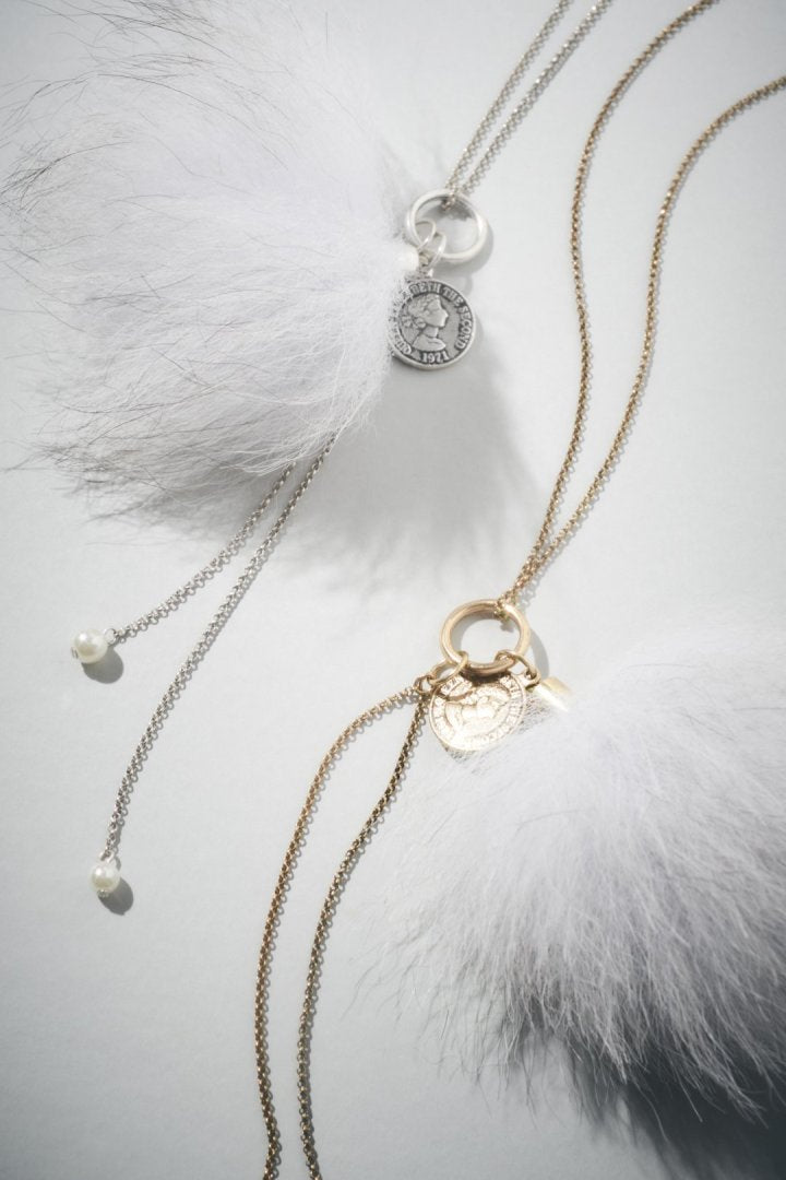 ヴィンテージ シック フォックス ファー ネックレス