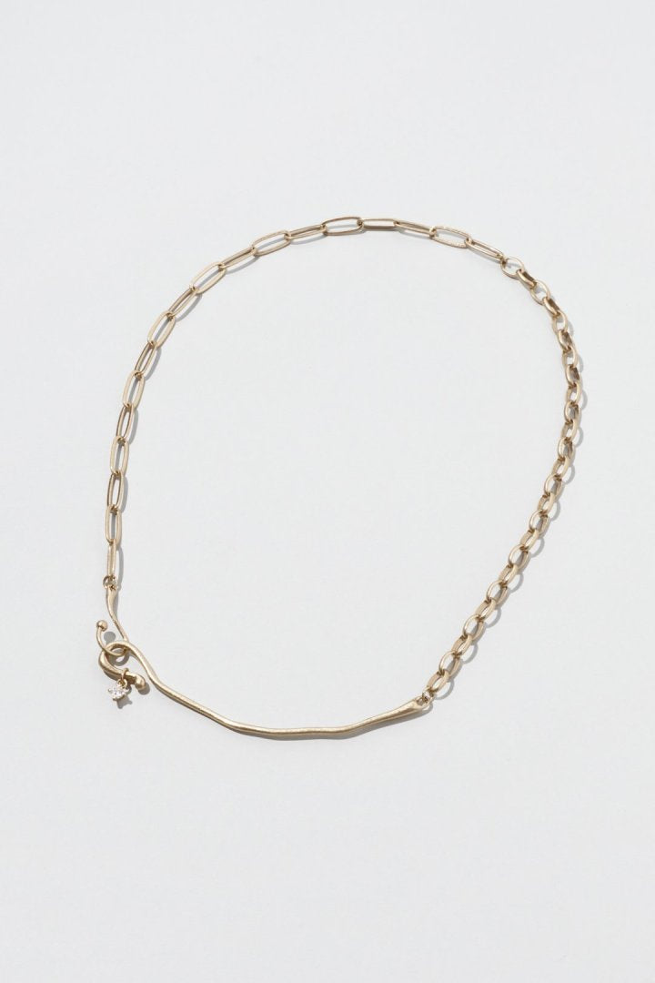 デュオ リンク チェーン ニュアンス バー ネックレス – GOLDY Onlinestore