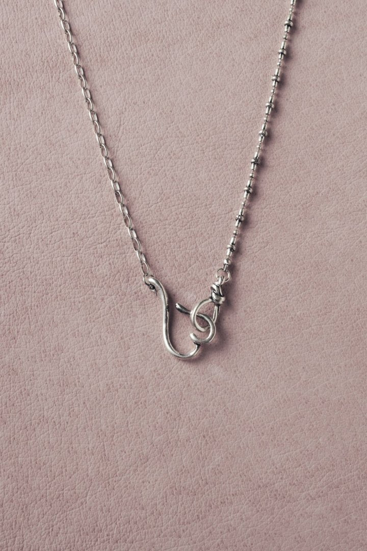 デュオ リンク チェーン ハート ネックレス