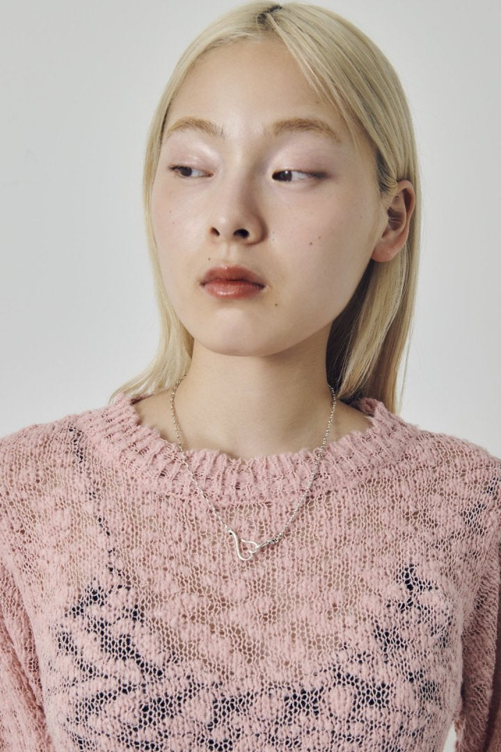 デュオ リンク チェーン ハート ネックレス