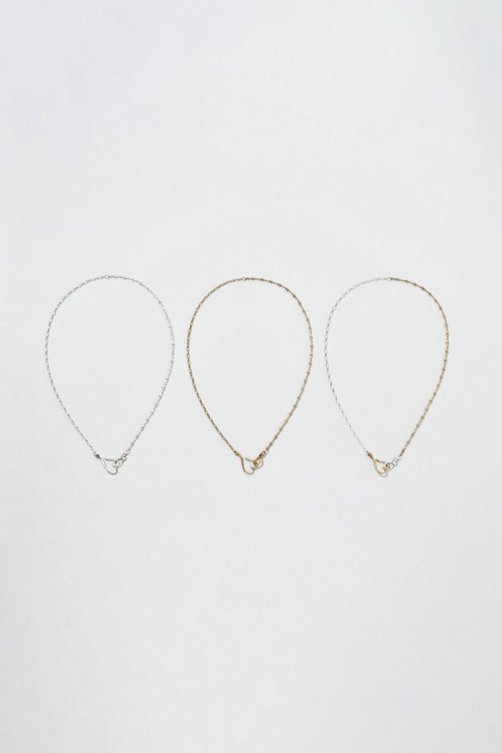 デュオ リンク チェーン ハート ネックレス