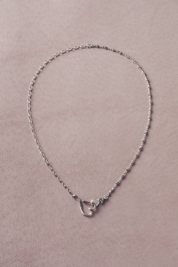 デュオ リンク チェーン ハート ネックレス