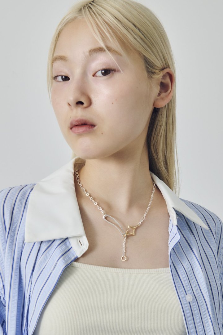 デュオ リンク チェーン トゥインクル ネックレス