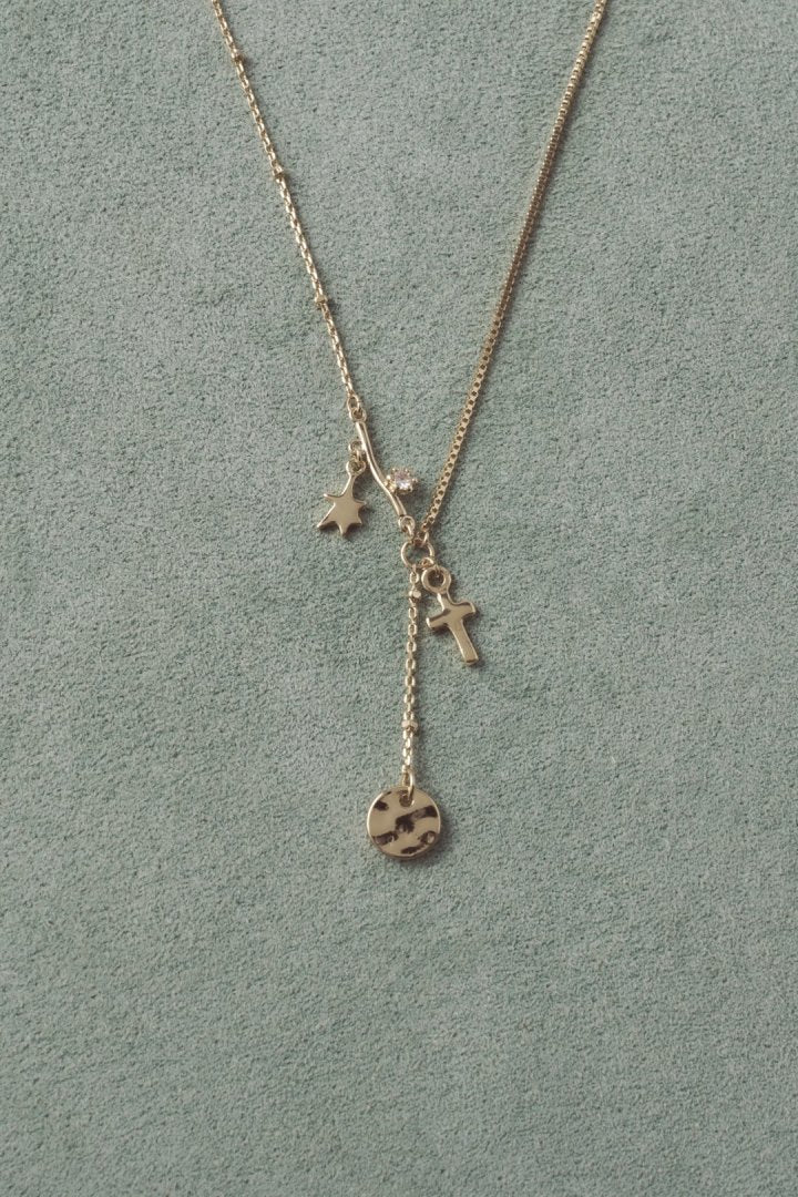 スクリブル モチーフ ネックレス