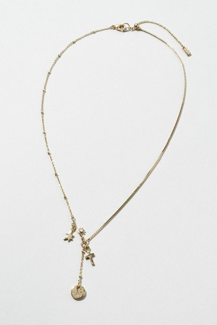 スクリブル モチーフ ネックレス