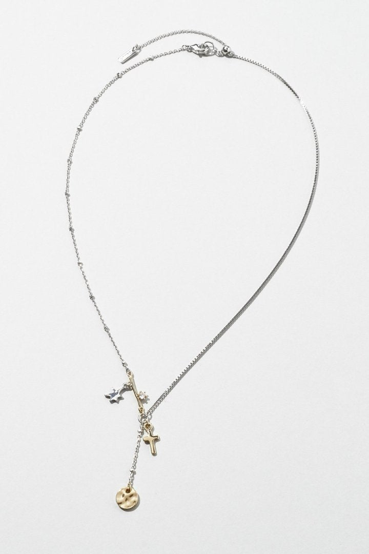 スクリブル モチーフ ネックレス