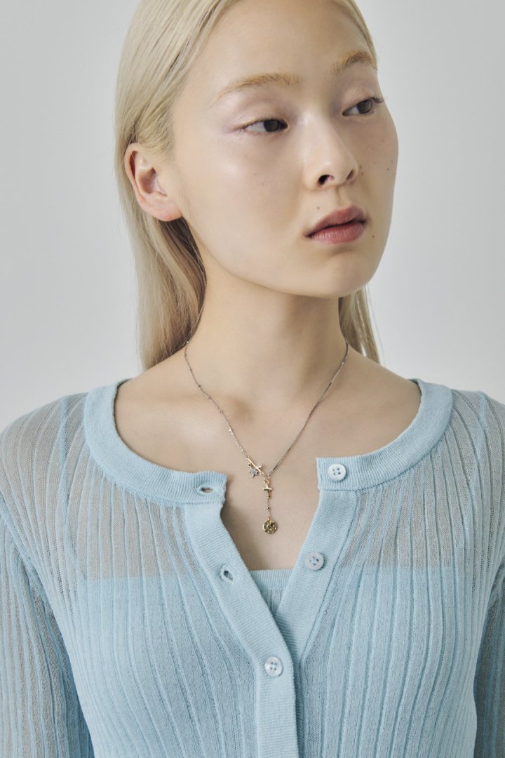 スクリブル モチーフ ネックレス