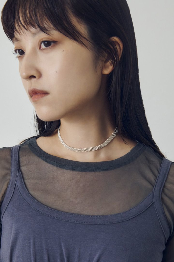 ドット クラスター ライン チョーカー