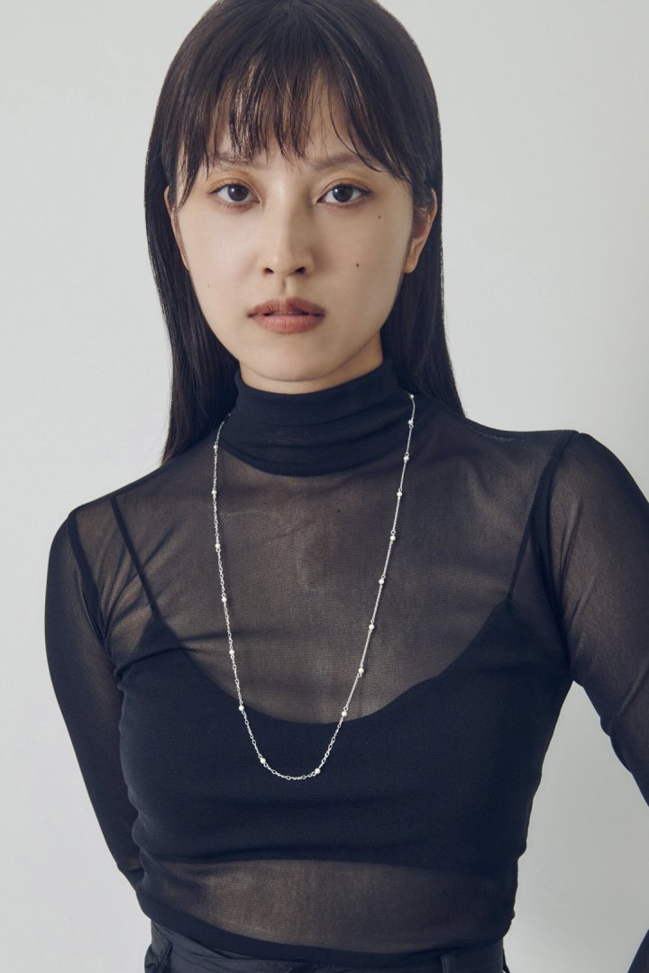 ステーション パール ロング ネックレス