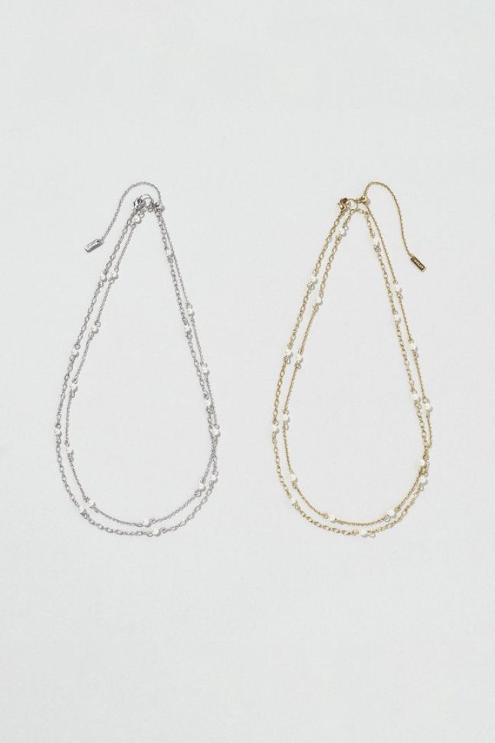 ステーション パール ロング ネックレス