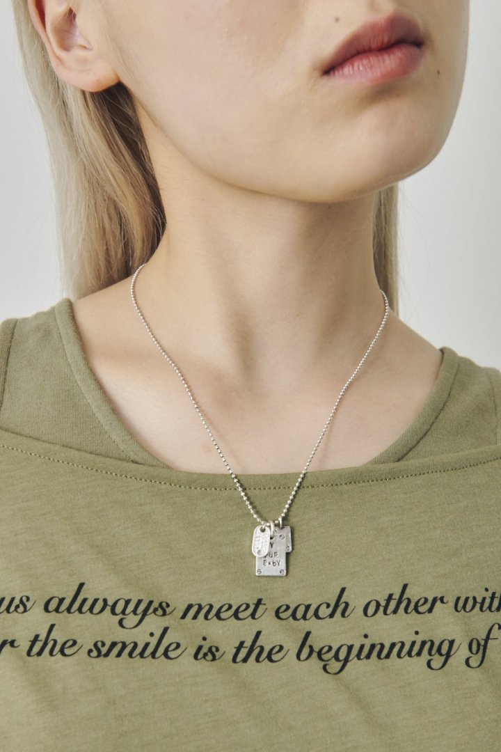 ヴィンテージ マイ ファー ベイビー プレート ネックレス