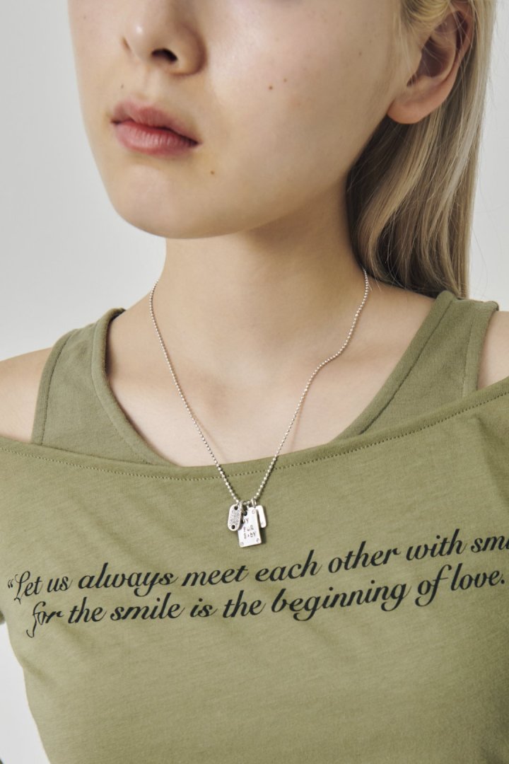 ヴィンテージ マイ ファー ベイビー プレート ネックレス