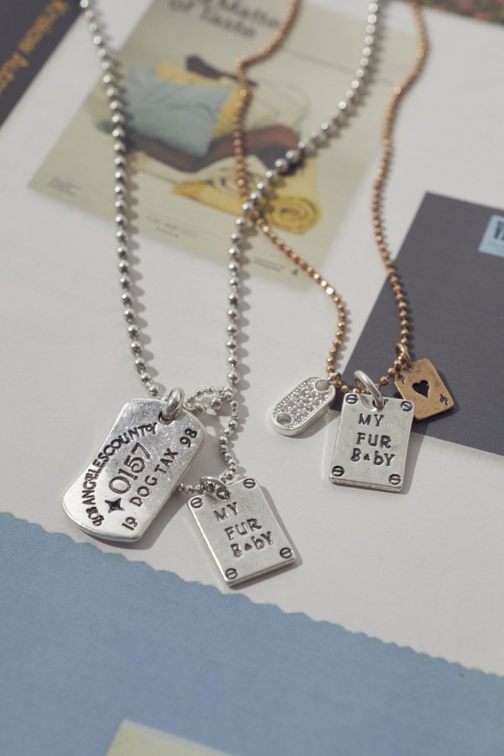 ヴィンテージ マイ ファー ベイビー プレート ネックレス