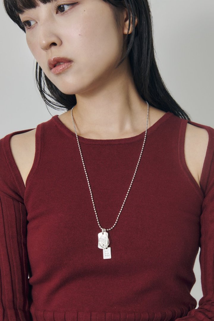 ヴィンテージ ドッグ タックス プレート ネックレス