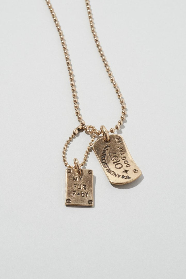 ヴィンテージ ドッグ タックス プレート ネックレス – GOLDY Onlinestore