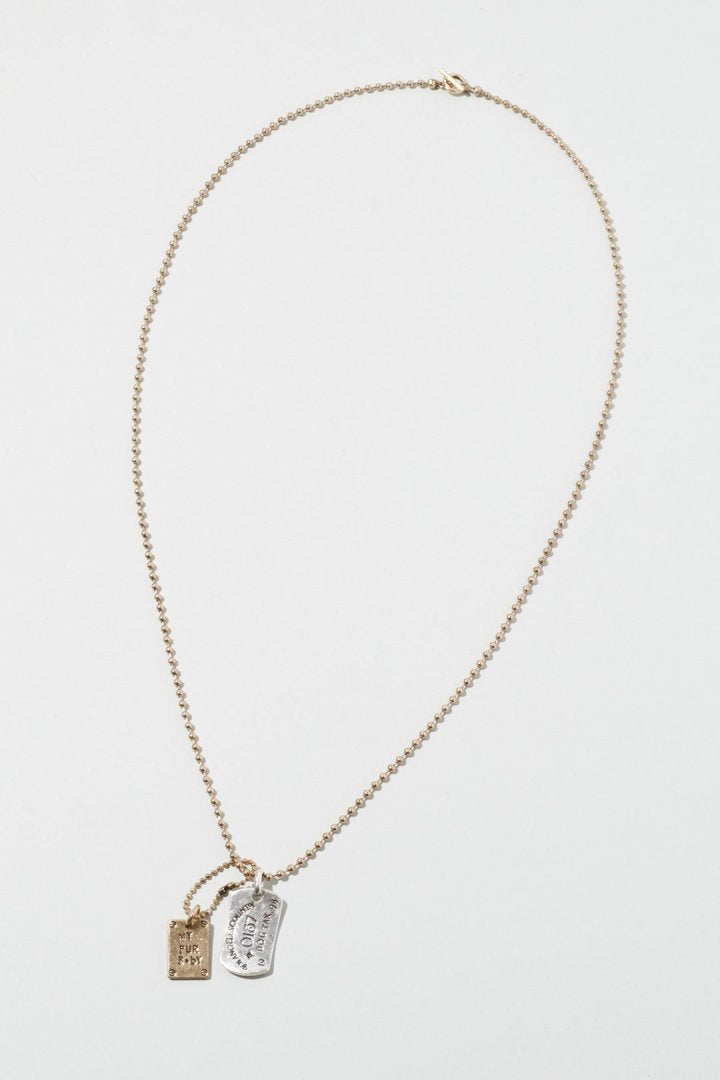 ヴィンテージ ドッグ タックス プレート ネックレス