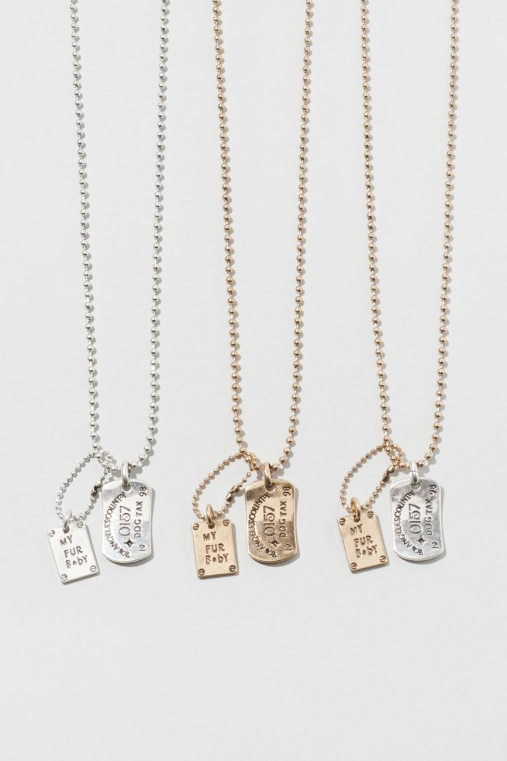 ヴィンテージ ドッグ タックス プレート ネックレス