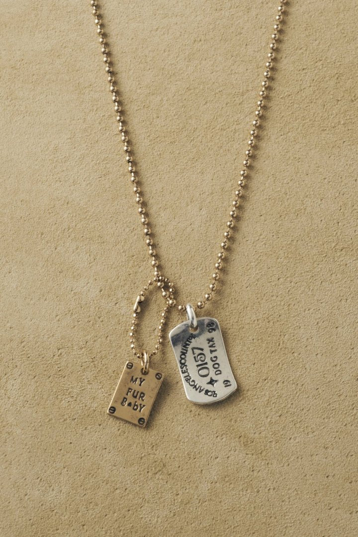 ヴィンテージ ドッグ タックス プレート ネックレス