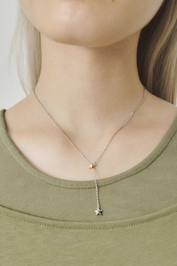 プチ ツインズ スター ネックレス