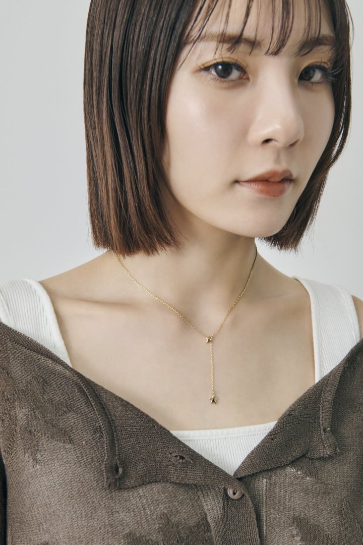 プチ ツインズ スター ネックレス