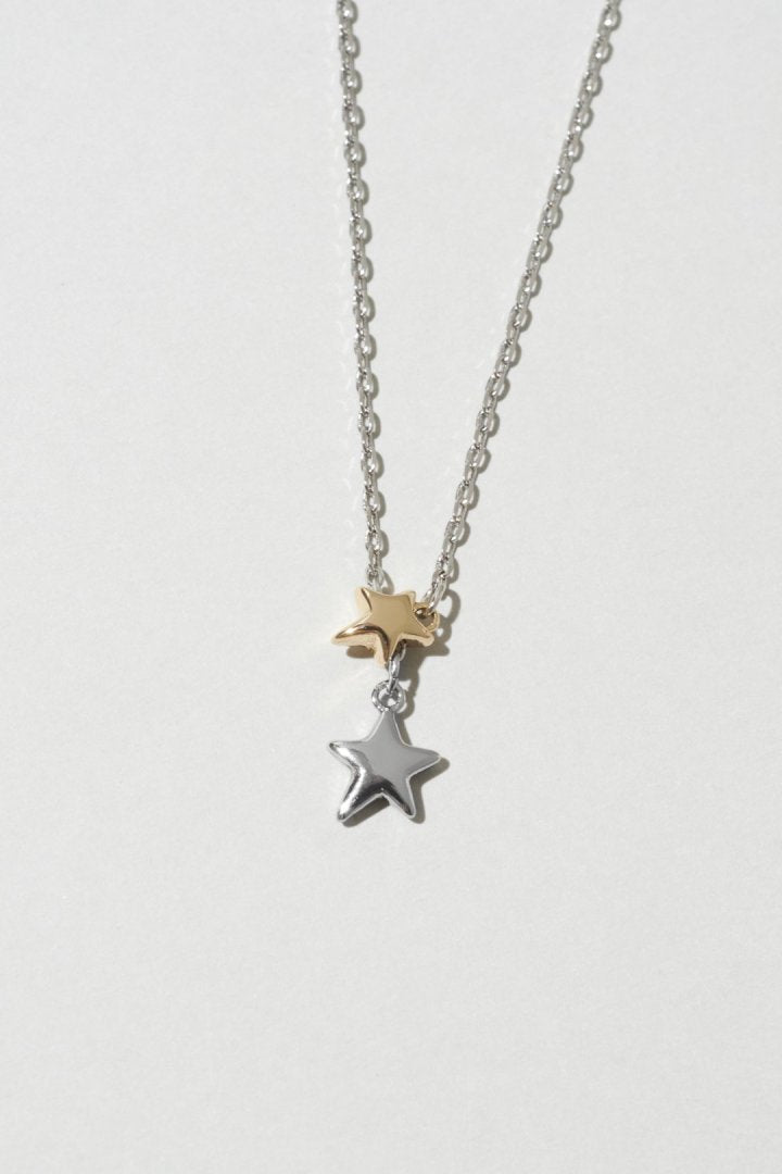 プチ ツインズ スター ネックレス