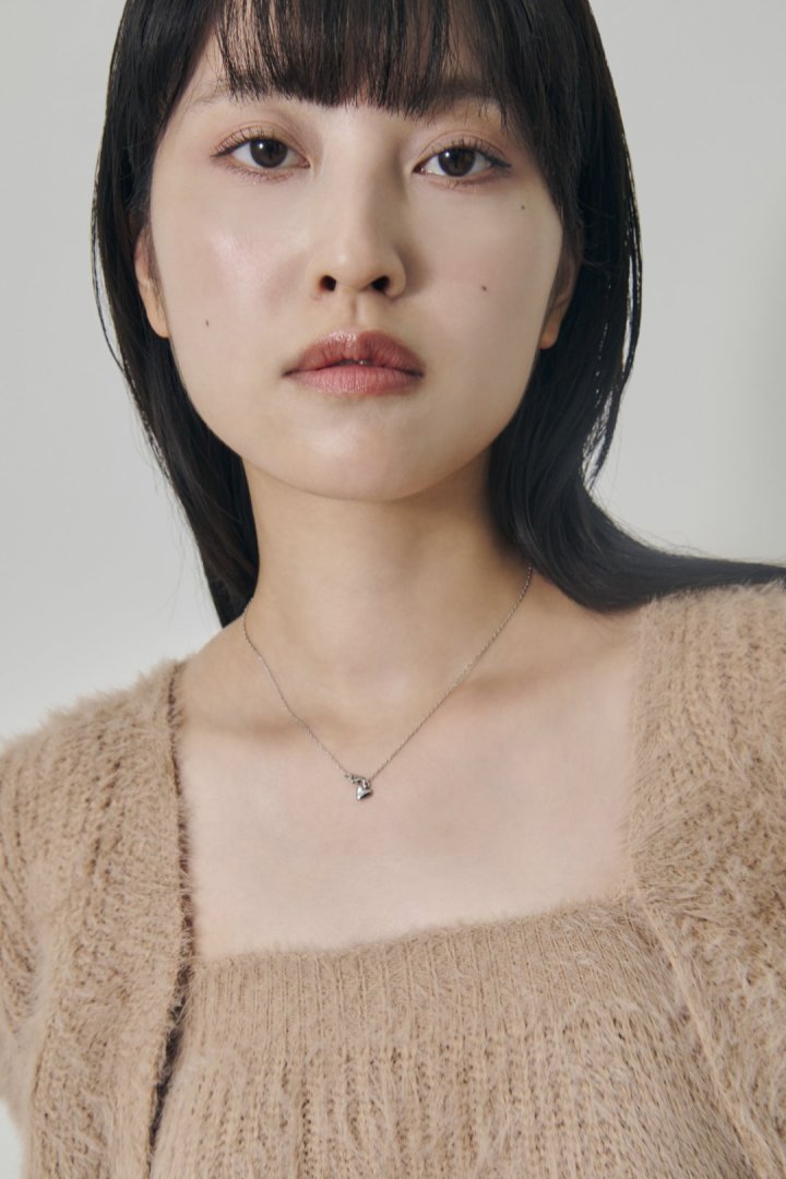 プチ ツインズ ハート ネックレス