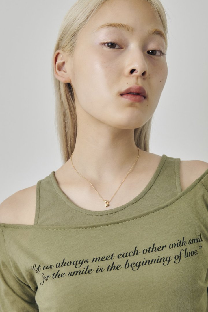 プチ ツインズ ハート ネックレス