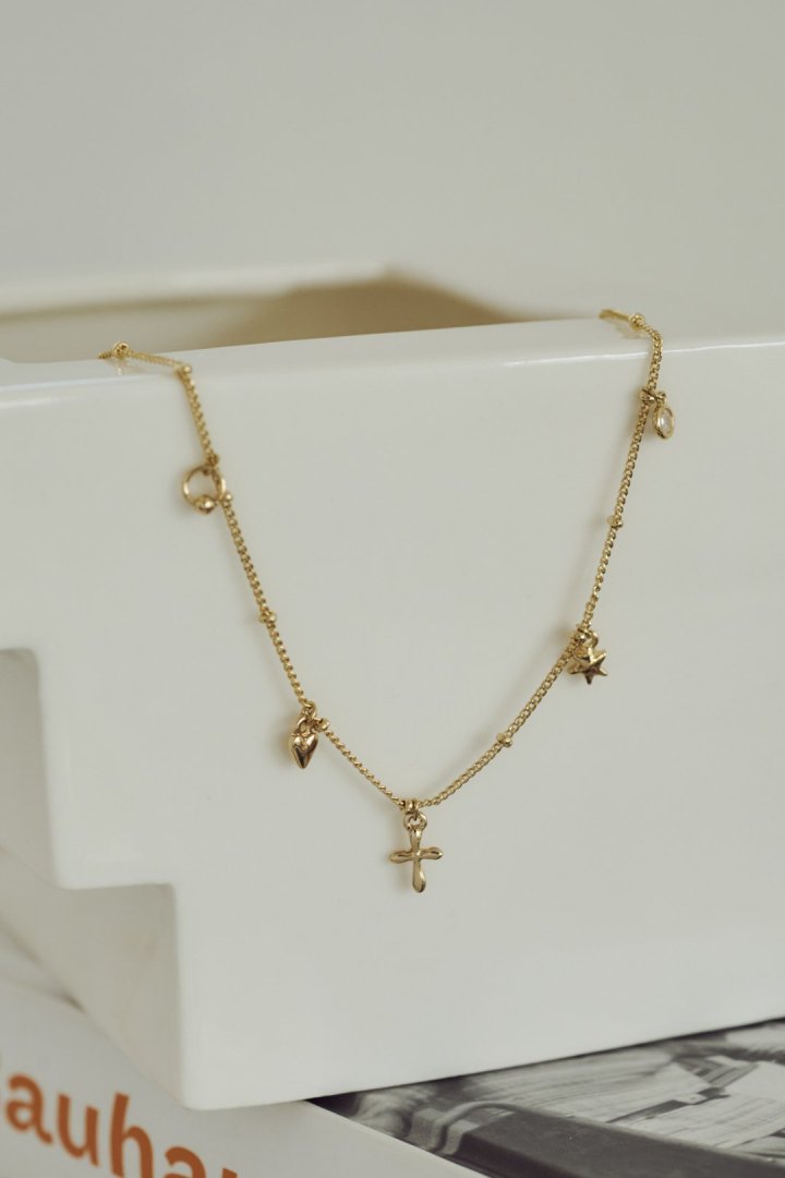 ミックス プチ モチーフ ネックレス