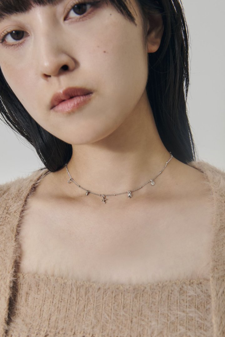 ミックス プチ モチーフ ネックレス