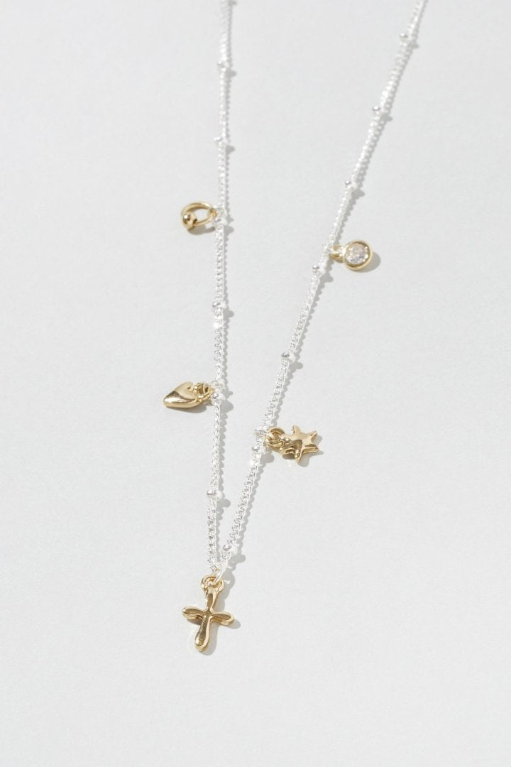 ミックス プチ モチーフ ネックレス