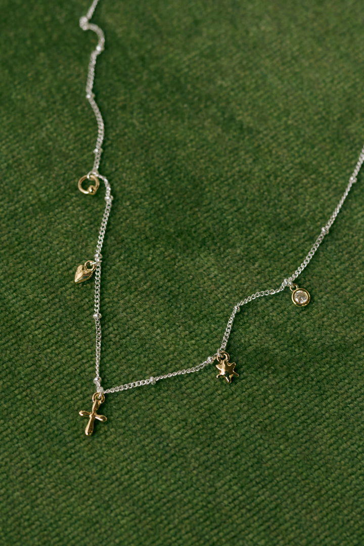 ミックス プチ モチーフ ネックレス