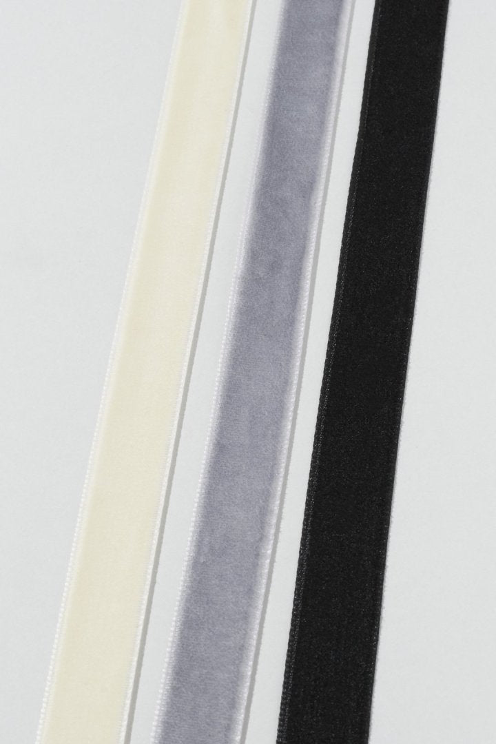 ベロア タイ パール ネックレス