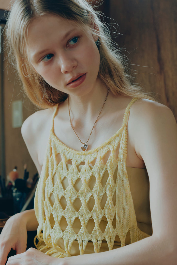 メタル ツインズ ハート ネックレス