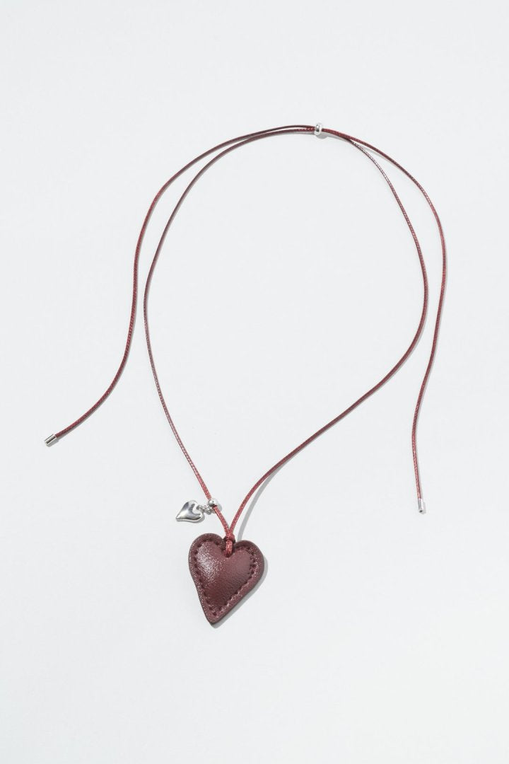 レザー タッチ ハート ネックレス – GOLDY Onlinestore