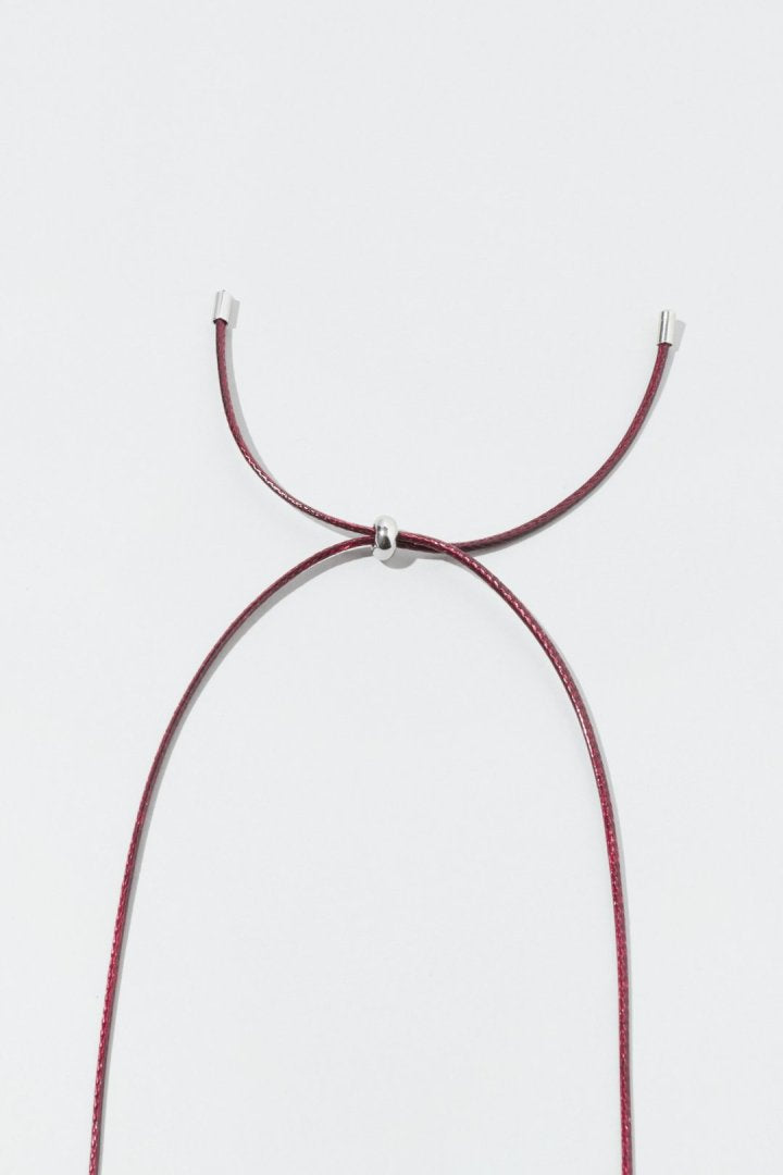 レザー タッチ ハート ネックレス