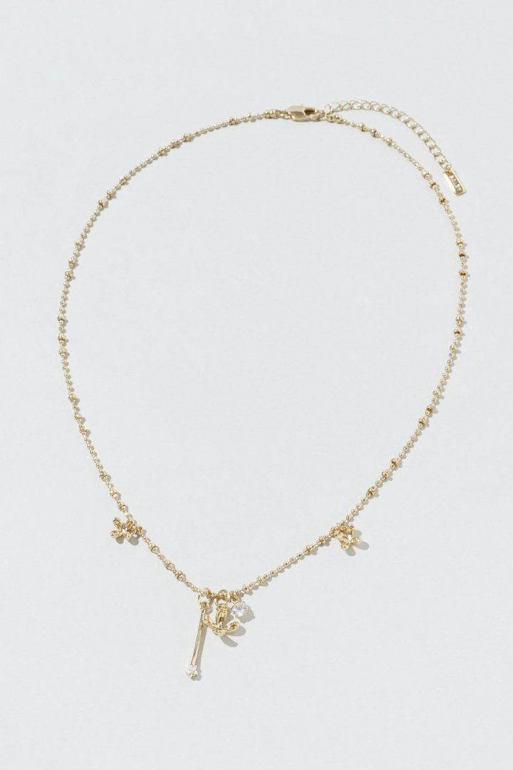 ブルーミング ミニ フラワー ネックレス