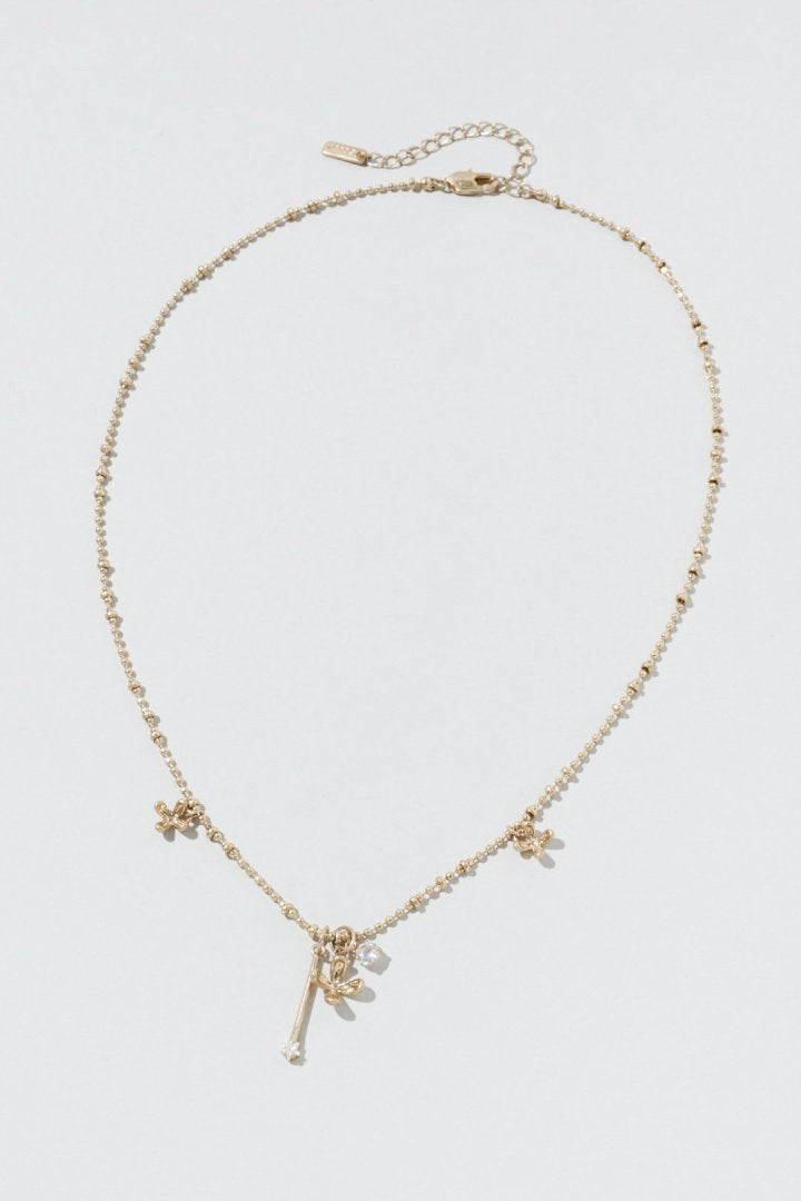 ブルーミング ミニ フラワー ネックレス