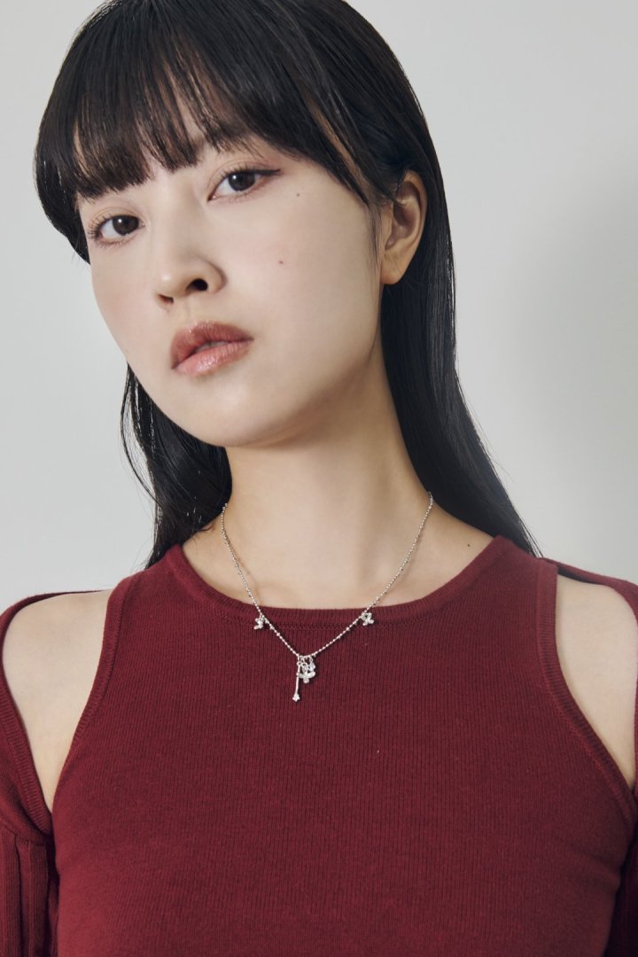 ブルーミング ミニ フラワー ネックレス