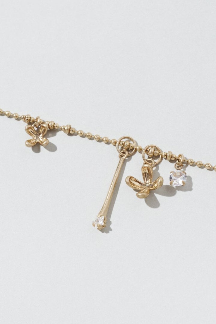 ブルーミング ミニ フラワー ネックレス