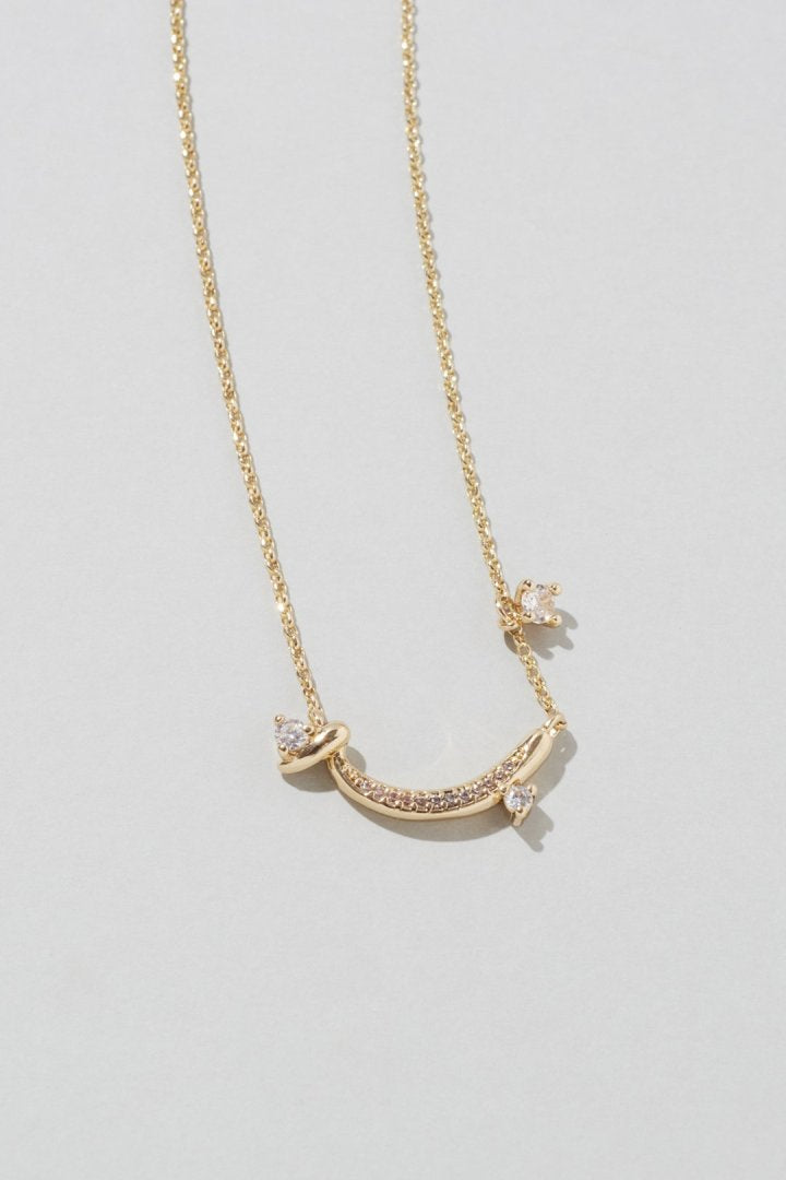 キュービックジルコニア ライン ネックレス