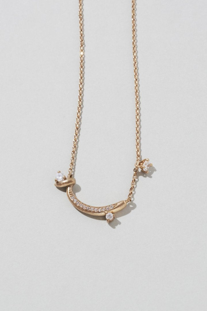 キュービックジルコニア ライン ネックレス