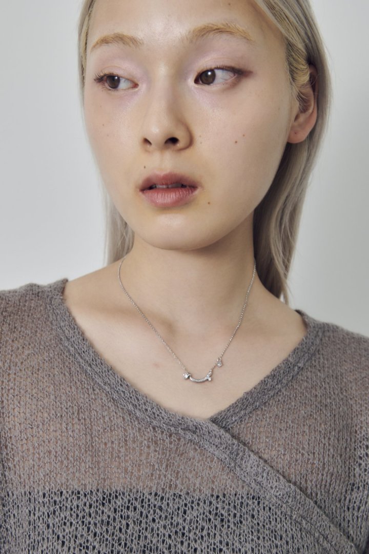 キュービックジルコニア ライン ネックレス