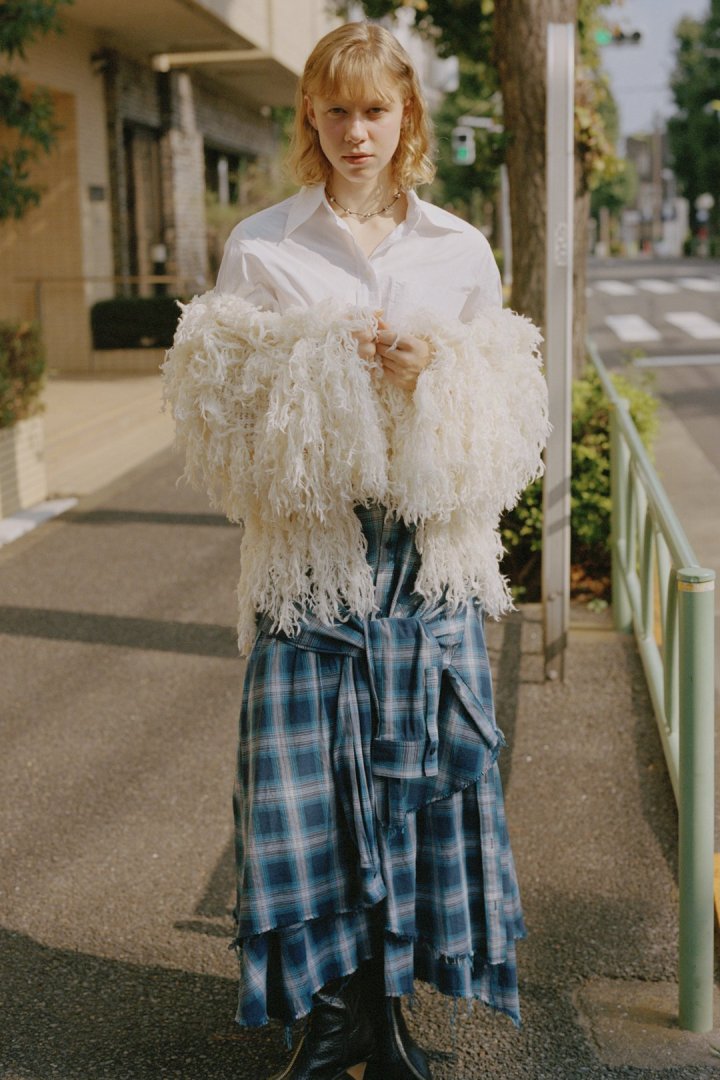 ステーション ビーズ コード ネックレス