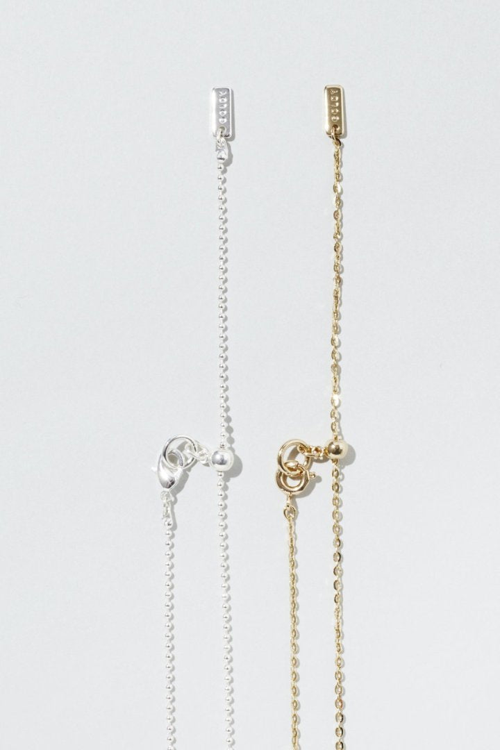 ハート カットアウト プレート レイヤード ネックレス