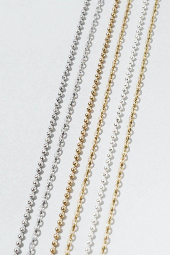 ハート カットアウト プレート レイヤード ネックレス