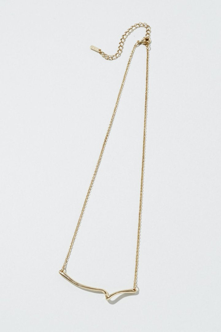 ドローイング メタル ライン ネックレス